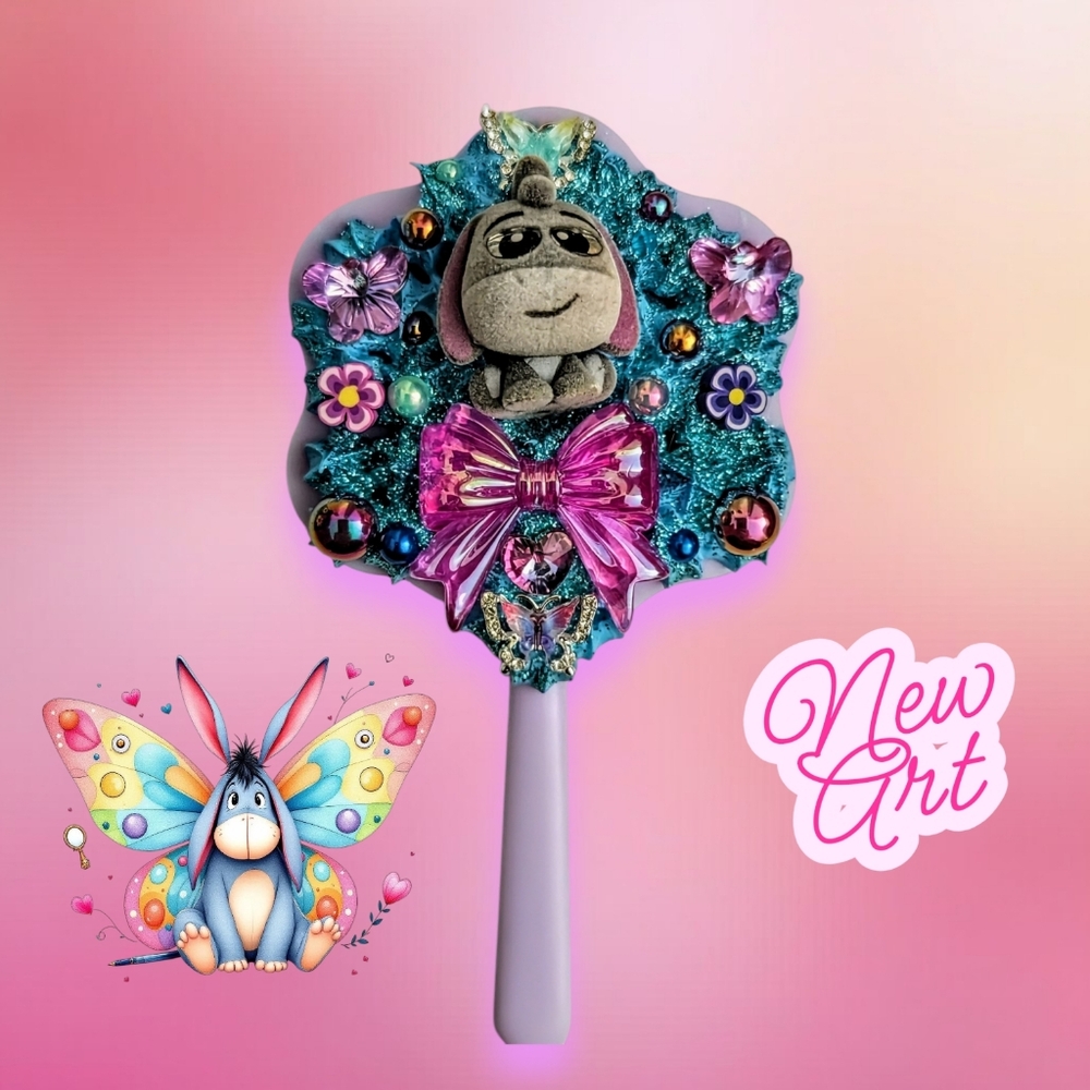 Loungefly Winnie the Pooh Eeyore  Butterflies Mini-Backpack,Charm,Wallet &Mirror - Picture 17 of 17